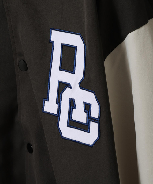 ZIP FIVE（ジップファイブ）の「【lootbox】古着風カレッジバッグロゴ スタジアムジャンパー スタジャン（スタジャン・メンズ・オレンジ/ダークグリーン/スミクロ・MEDIUM/LARGE）」の12枚目の写真