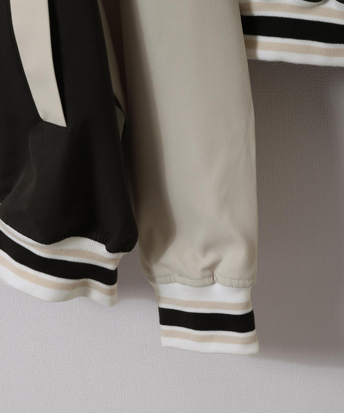 ZIP FIVE（ジップファイブ）の「【lootbox】古着風カレッジバッグロゴ スタジアムジャンパー スタジャン（スタジャン・メンズ・オレンジ/ダークグリーン/スミクロ・MEDIUM/LARGE）」の14枚目の写真