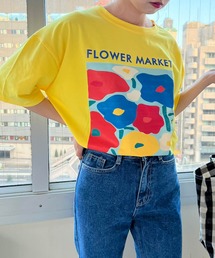 lala Born | フラワーアートTシャツ(Tシャツ/カットソー)