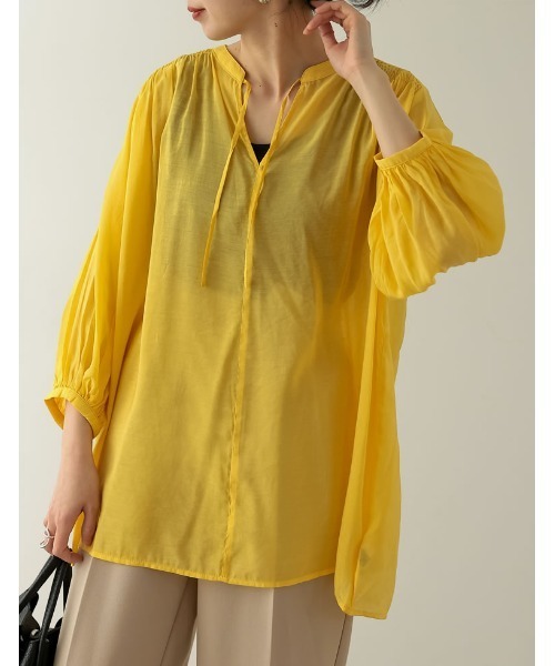 Re:EDIT（リエディ）の「シアーカフタンチュニックブラウス（シャツ