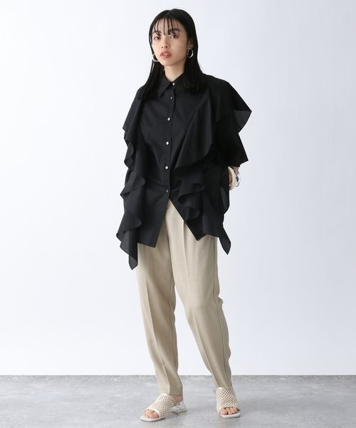 JEANASIS(ジーナシス)の「リッチフリルアソートシャツSS/296233(シャツ/ブラウス・レディース・ホワイト/ブラック/オレンジ・FREE)」の16枚目の写真