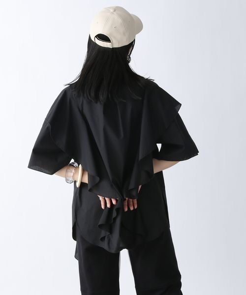 JEANASIS(ジーナシス)の「リッチフリルアソートシャツSS/296233(シャツ/ブラウス・レディース・ホワイト/ブラック/オレンジ・FREE)」の10枚目の写真