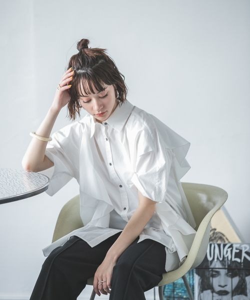 JEANASIS(ジーナシス)の「リッチフリルアソートシャツSS/296233(シャツ/ブラウス・レディース・ホワイト/ブラック/オレンジ・FREE)」の21枚目の写真