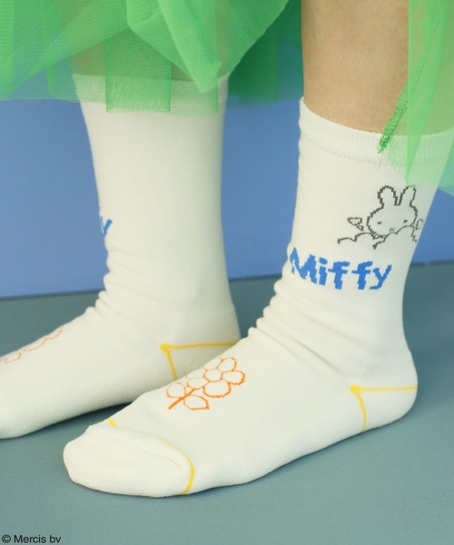 Candy Stripper(キャンディストリッパー)の「MIFFY ソックス(ソックス/靴下・レディース・ブラック/オフホワイト/イエロー・FREE)」の15枚目の写真