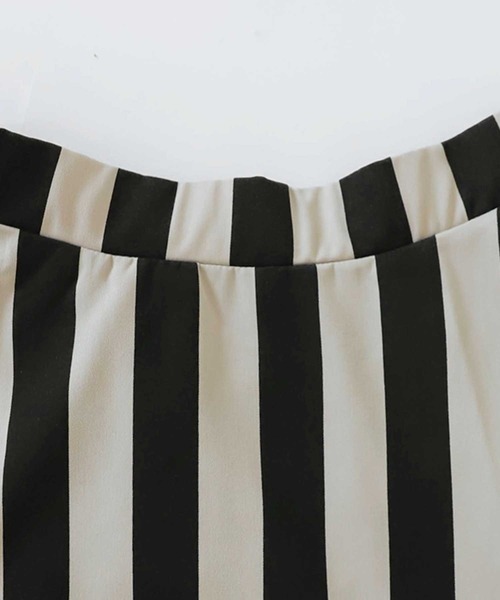 antiqua(アンティカ)の「ストライプフレアスカート(スカート・レディース・ブラック・FREE)」の17枚目の写真