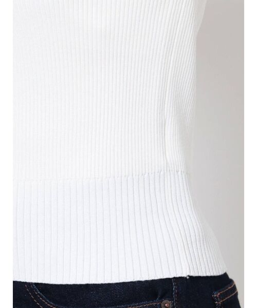 MURUA（ムルーア）の「タックパフスリーブニットトップス（ニット/セーター・レディース・ホワイト/ブラック/ブルー・FREE）」の18枚目の写真