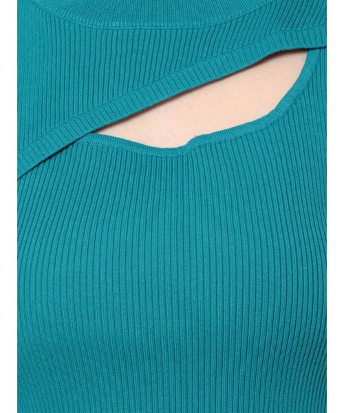 MURUA（ムルーア）の「タックパフスリーブニットトップス（ニット/セーター・レディース・ホワイト/ブラック/ブルー・FREE）」の16枚目の写真