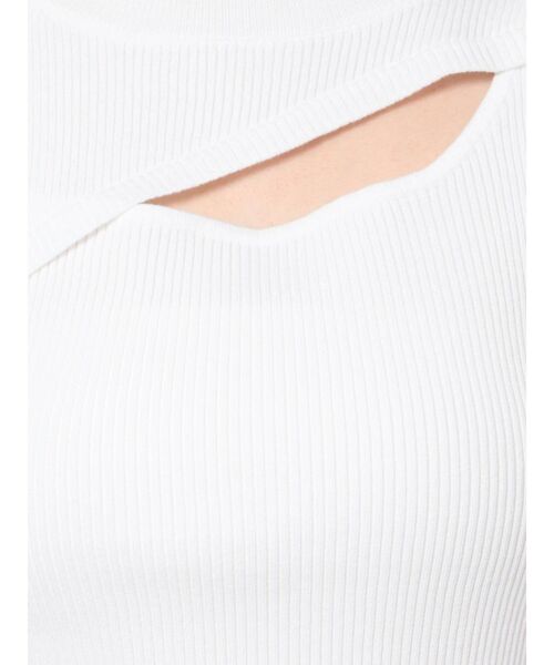 MURUA（ムルーア）の「タックパフスリーブニットトップス（ニット/セーター・レディース・ホワイト/ブラック/ブルー・FREE）」の15枚目の写真