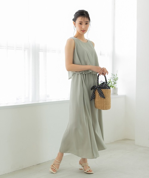 セール 星玲奈レコメンド セットアップ風シフォンワンピース ワンピース Fifth フィフス のファッション通販 Zozotown