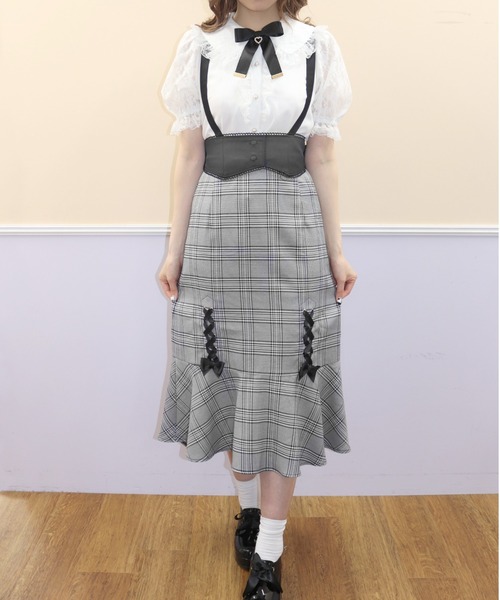 Secret Honey（シークレットハニー）の「ウエストコルセットマーメードスカート（スカート・レディース・チェック/その他2・MEDIUM）」の9枚目の写真