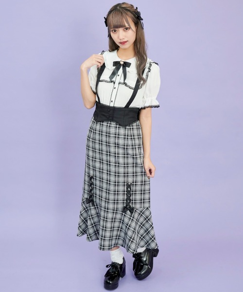 Secret Honey（シークレットハニー）の「ウエストコルセットマーメードスカート（スカート・レディース・チェック/その他2・MEDIUM）」の6枚目の写真