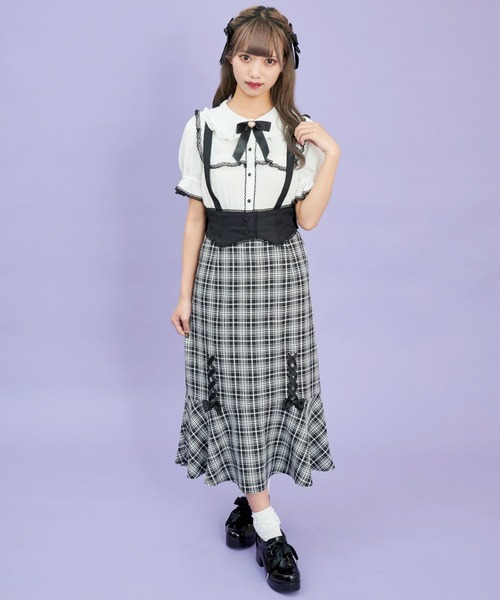 Secret Honey（シークレットハニー）の「ウエストコルセットマーメードスカート（スカート・レディース・チェック/その他2・MEDIUM）」の8枚目の写真