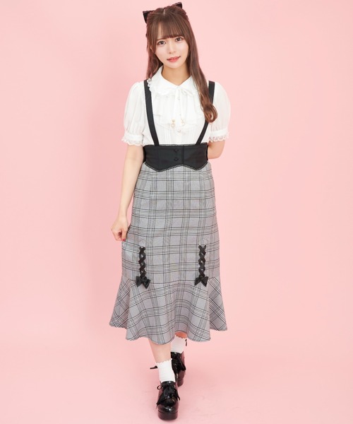 Secret Honey（シークレットハニー）の「ウエストコルセットマーメードスカート（スカート・レディース・チェック/その他2・MEDIUM）」の4枚目の写真