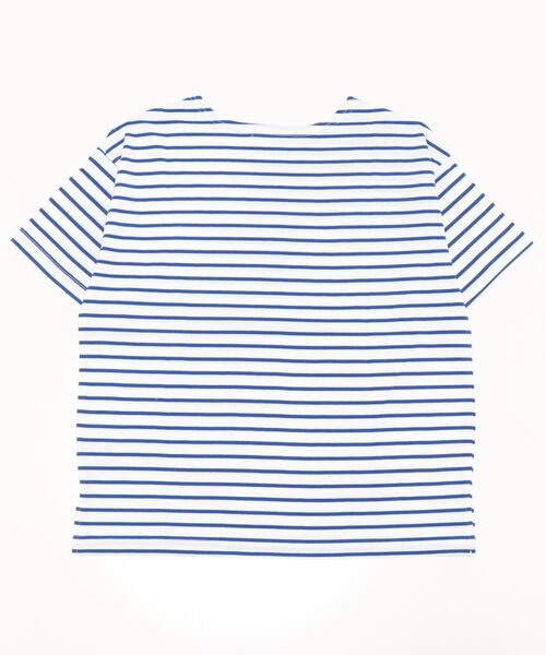 HONEYSUCKLE ROSE(ハニーサックルローズ)の「【HONEYSUCKLE ROSE】ボーダーTシャツ(Tシャツ/カットソー・レディース・ネイビー/ピンク/ブルー/グリーン・M/L)」の5枚目の写真