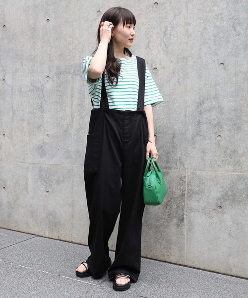 HONEYSUCKLE ROSE(ハニーサックルローズ)の「【HONEYSUCKLE ROSE】ボーダーTシャツ(Tシャツ/カットソー・レディース・ネイビー/ピンク/ブルー/グリーン・M/L)」の19枚目の写真