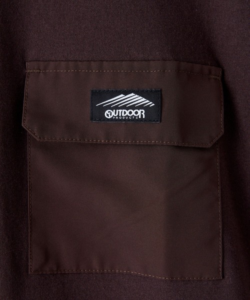 OUTDOOR PRODUCTS(アウトドアプロダクツ)の「【OUTDOOR PRODUCTS/アウトドアプロダクツ】USAコットン 裾切り替え ドローコード ビッグシルエット ポケット付きTシャツ(Tシャツ/カットソー・メンズ・オリーブ/ホワイト/ブラック/ブラウン・MEDIUM/LARGE/X-LARGE)」の11枚目の写真