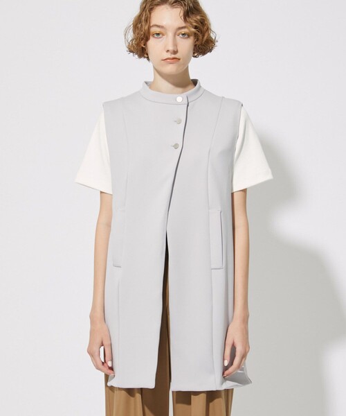 CITY TOKYO（シティトウキョウ）の「サイドオープンカットジレ（ベスト・レディース・ライトグレー/ブラック・FREE）」の9枚目の写真