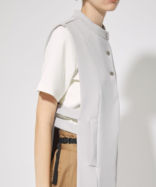 CITY TOKYO（シティトウキョウ）の「サイドオープンカットジレ（ベスト・レディース・ライトグレー/ブラック・FREE）」の13枚目の写真