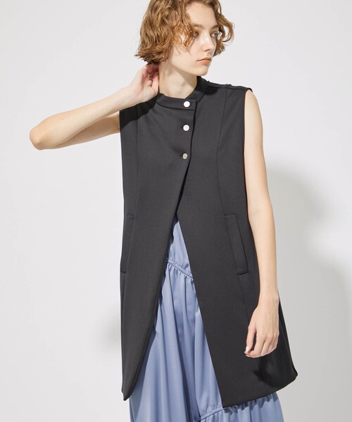CITY TOKYO（シティトウキョウ）の「サイドオープンカットジレ（ベスト・レディース・ライトグレー/ブラック・FREE）」の16枚目の写真