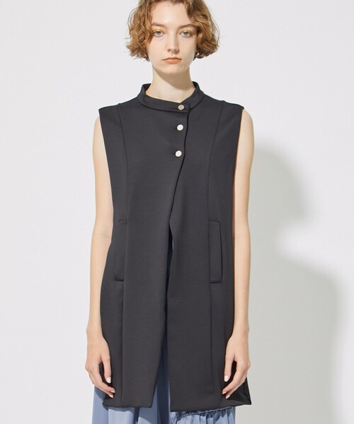 CITY TOKYO（シティトウキョウ）の「サイドオープンカットジレ（ベスト・レディース・ライトグレー/ブラック・FREE）」の18枚目の写真