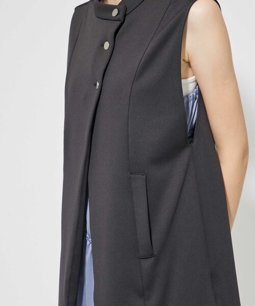 CITY TOKYO（シティトウキョウ）の「サイドオープンカットジレ（ベスト・レディース・ライトグレー/ブラック・FREE）」の22枚目の写真