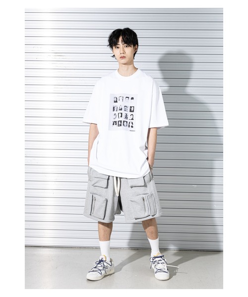 【セール】A'GEM/9 × .kom『MASSNOUN/マスノウン』MONO GALLERY OVERSIZED T-SHIRTS/モノクローム グラフィック オーバーサイズ半袖Tシャツ（Tシャツ/カットソー）｜MASSNOUN（マスノウン）