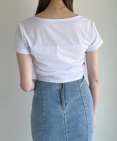 Loueme(ルエム)の「小花柄チロルカットソー(Tシャツ/カットソー・レディース・ホワイト/ブラック/ブルー系その他・FREE)」の8枚目の写真