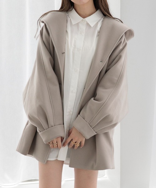 Heather(ヘザー)の「袖クシュチュニック 123098(シャツ/ブラウス・レディース・オフホワイト/ブラック/ブラウン系・FREE)」の17枚目の写真