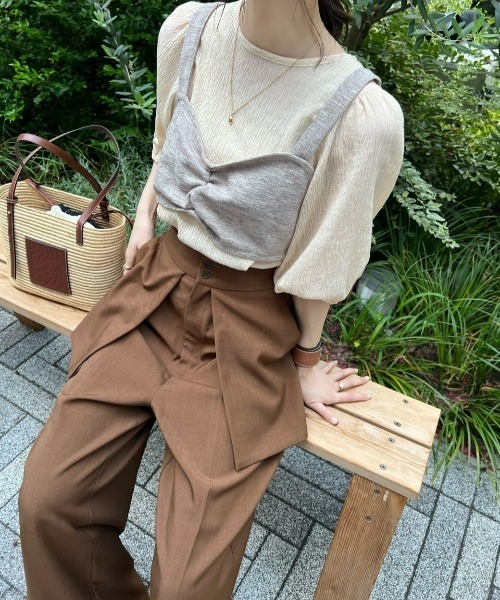 hinari(ヒナリ)の「麻調アウトポケットパンツ(その他パンツ・レディース・ブラック/ブラウン/アイボリー・SMALL/MEDIUM)」の10枚目の写真