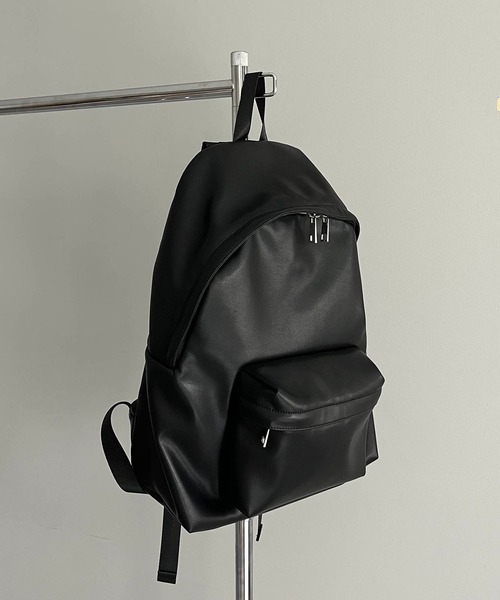 CAPRICIEUX LE'MAGE（カプリシューレマージュ）の「ソフトPUデイバッグ（バックパック/リュック・レディース・ブラック/ベージュ・FREE）」の7枚目の写真