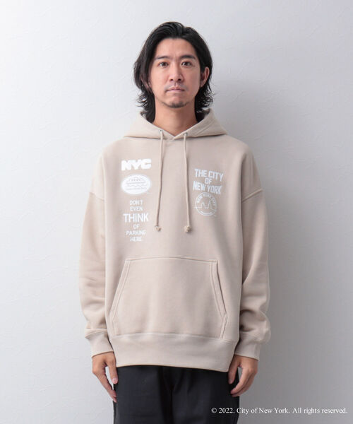 GOOD ROCK SPEED(グッドロックスピード)の「【Good Rock Speed】「NYC」別注オーバーサイズ プリントパーカー(パーカー・メンズ・ホワイト/グレー/ベージュ・L/M)」の20枚目の写真