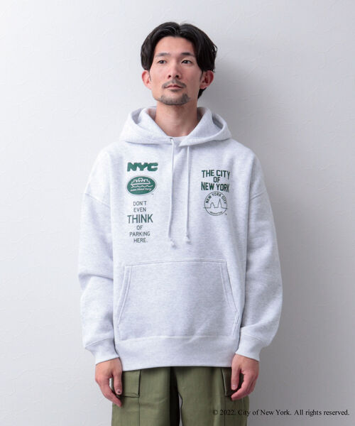 GOOD ROCK SPEED(グッドロックスピード)の「【Good Rock Speed】「NYC」別注オーバーサイズ プリントパーカー(パーカー・メンズ・ホワイト/グレー/ベージュ・L/M)」の21枚目の写真