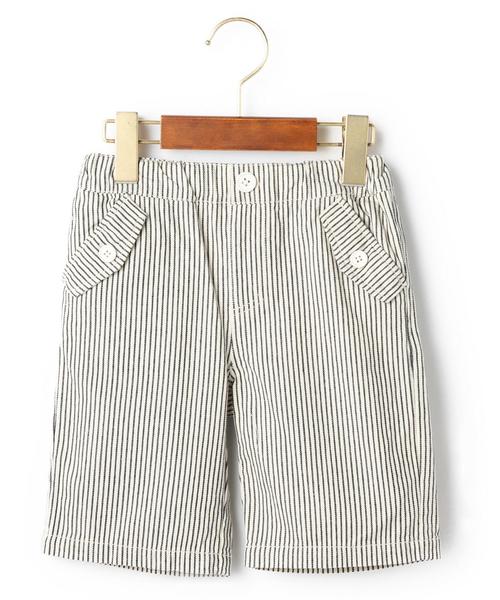 green label relaxing(グリーンレーベルリラクシング)の「ヒッコリー パンツ 5分丈(その他パンツ・キッズ・その他1・95/S/105/M/115/L/125/135)」の1枚目の写真