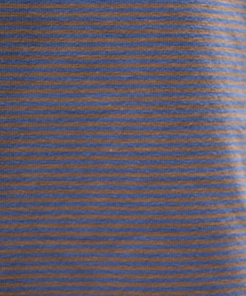 GLOSTER（グロスター）の「【GLOSTER ROAD/グロスターロード】ミジンボーダー リンガーTシャツ ビッグシルエット（Tシャツ/カットソー・メンズ・ホワイト系その他/ブルー系その他/ベージュ系その他/レッド系その他・L/M）」の17枚目の写真