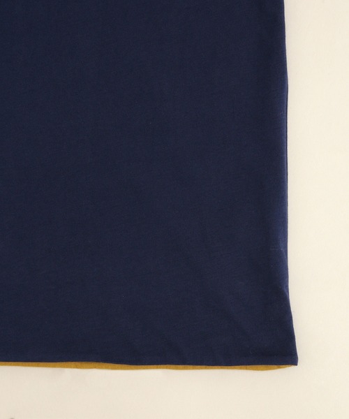 NANO universe（ナノユニバース）の「LB.03/リバーシブルクルーネックTシャツ（Tシャツ/カットソー・メンズ・ネイビー/グリーン・S/M/L）」の7枚目の写真