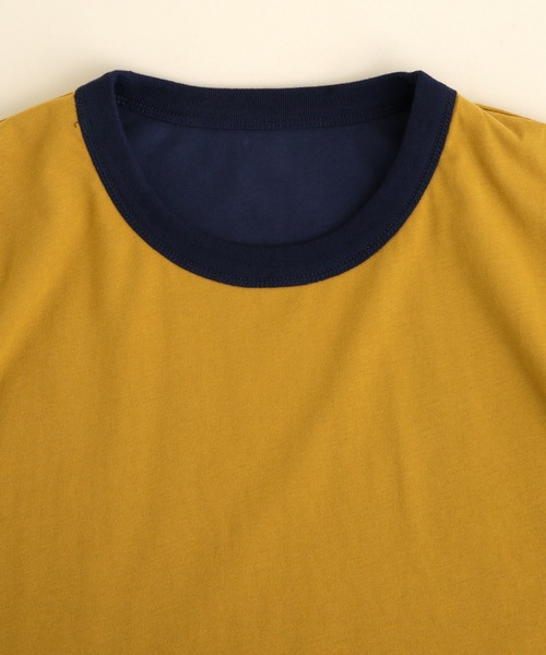 NANO universe（ナノユニバース）の「LB.03/リバーシブルクルーネックTシャツ（Tシャツ/カットソー・メンズ・ネイビー/グリーン・S/M/L）」の9枚目の写真