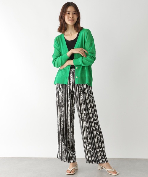 LEPSIM（レプシィム）の「14ゲージシアーニットカーデ　346905（ニット/セーター・レディース・ブラック/ブルー/グリーン・FREE）」の11枚目の写真