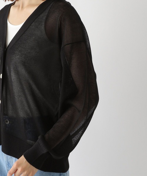 LEPSIM（レプシィム）の「14ゲージシアーニットカーデ　346905（ニット/セーター・レディース・ブラック/ブルー/グリーン・FREE）」の15枚目の写真