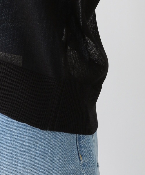 LEPSIM（レプシィム）の「14ゲージシアーニットカーデ　346905（ニット/セーター・レディース・ブラック/ブルー/グリーン・FREE）」の7枚目の写真