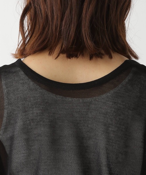 LEPSIM（レプシィム）の「14ゲージシアーニットカーデ　346905（ニット/セーター・レディース・ブラック/ブルー/グリーン・FREE）」の19枚目の写真