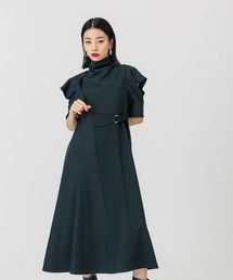 UNITED TOKYOグリーン系パターンの長袖ワンピース UNITED TOKYO（ユナイテッドトウキョウ）｜ワンピース/ドレス