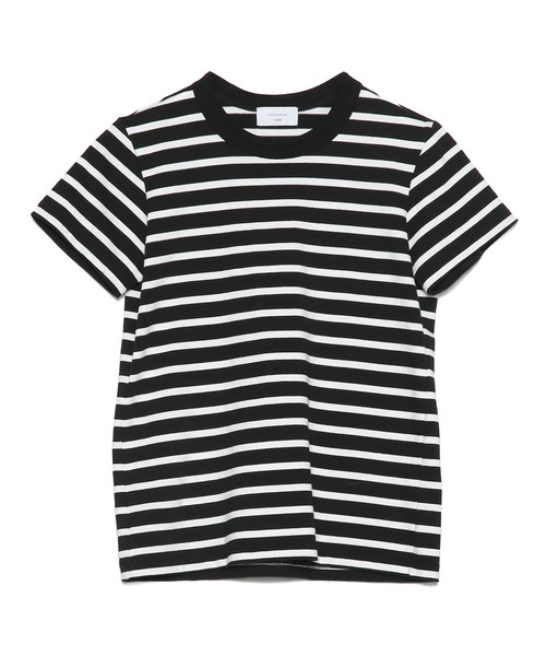 UNDECORATED(アンデコレイテッド)の「UNDECORATED アンデコレイテッド / Organic Cotton Border T-shirt オーガニックコットン ボーダーカットソー / UDS23104(Tシャツ/カットソー・レディース・ホワイト/ブラック/レッド・1/0)」の2枚目の写真