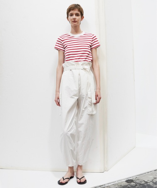 UNDECORATED(アンデコレイテッド)の「UNDECORATED アンデコレイテッド / Organic Cotton Border T-shirt オーガニックコットン ボーダーカットソー / UDS23104(Tシャツ/カットソー・レディース・ホワイト/ブラック/レッド・1/0)」の8枚目の写真