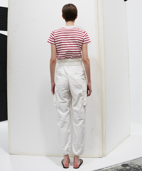 UNDECORATED(アンデコレイテッド)の「UNDECORATED アンデコレイテッド / Organic Cotton Border T-shirt オーガニックコットン ボーダーカットソー / UDS23104(Tシャツ/カットソー・レディース・ホワイト/ブラック/レッド・1/0)」の9枚目の写真