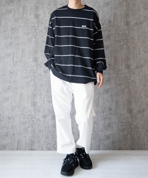 Burner（バーナー）の「【BURNER SELECT】綿ツイル ツータックパンツ（チノパンツ・メンズ・ホワイト/ブラック/ベージュ/グリーン・MEDIUM/LARGE/X-LARGE）」の14枚目の写真