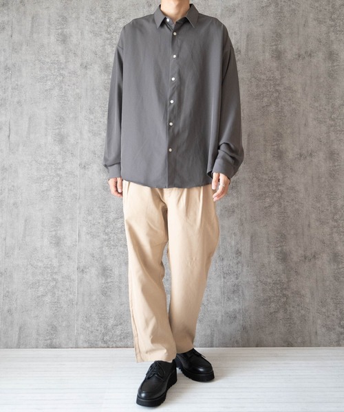 Burner（バーナー）の「【BURNER SELECT】綿ツイル ツータックパンツ（チノパンツ・メンズ・ホワイト/ブラック/ベージュ/グリーン・MEDIUM/LARGE/X-LARGE）」の7枚目の写真
