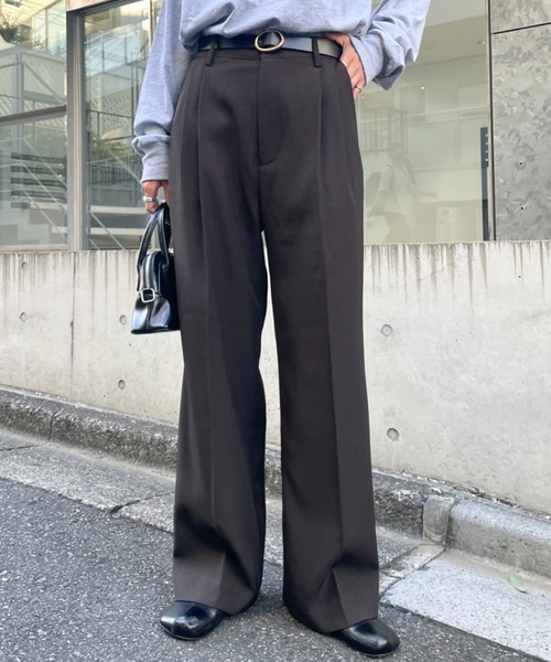 CIAOPANIC（チャオパニック）の「美脚カラースラックスパンツ（スラックス・レディース・ブラック/イエロー/グリーン/アイボリー・SMALL/MEDIUM）」の3枚目の写真