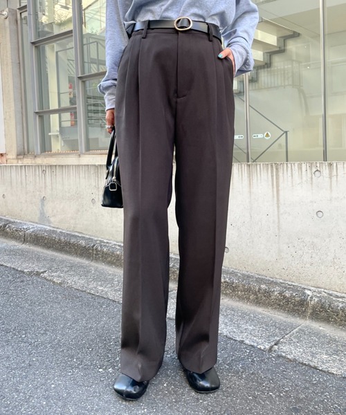 CIAOPANIC（チャオパニック）の「美脚カラースラックスパンツ（スラックス・レディース・ブラック/イエロー/グリーン/アイボリー・SMALL/MEDIUM）」の18枚目の写真