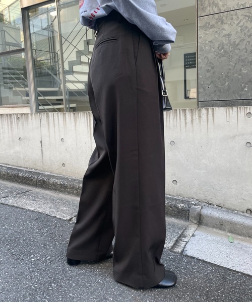 CIAOPANIC（チャオパニック）の「美脚カラースラックスパンツ（スラックス・レディース・ブラック/イエロー/グリーン/アイボリー・SMALL/MEDIUM）」の22枚目の写真