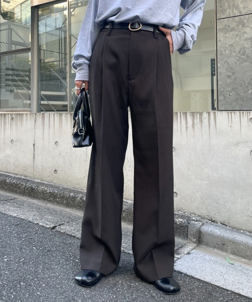 CIAOPANIC（チャオパニック）の「美脚カラースラックスパンツ（スラックス・レディース・ブラック/イエロー/グリーン/アイボリー・SMALL/MEDIUM）」の19枚目の写真